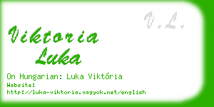 viktoria luka business card